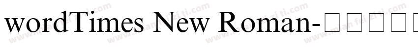 wordTimes New Roman字体转换